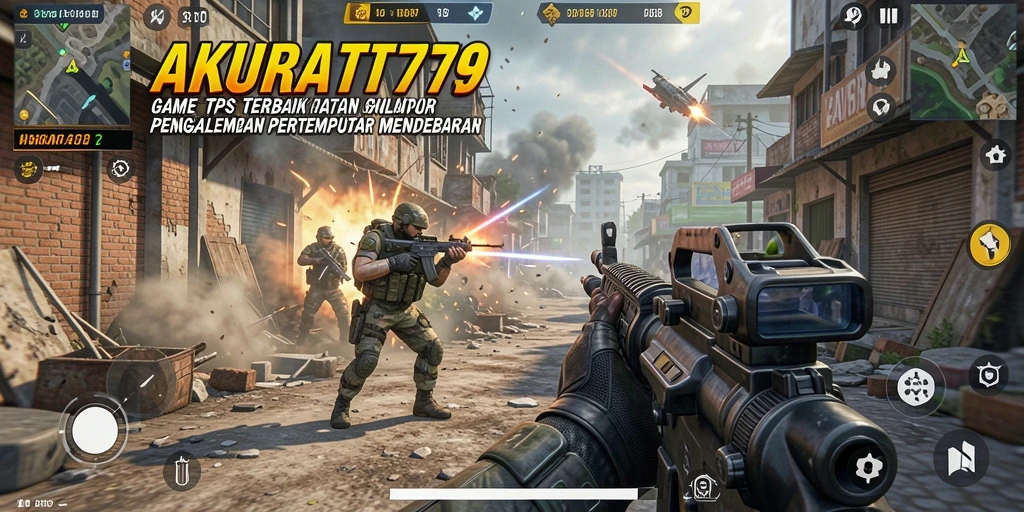 Screenshot gameplay AKURAT79 menampilkan karakter beraksi di arena pertempuran.