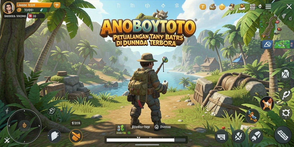 Gameplay ANOBOYTOTO menunjukkan petualangan seru di dunia terbuka.