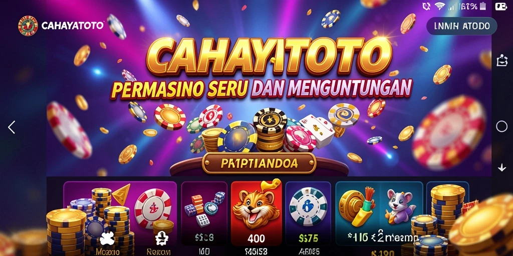 Tampilan gameplay menarik dari CAHAYATOTO yang penuh warna.