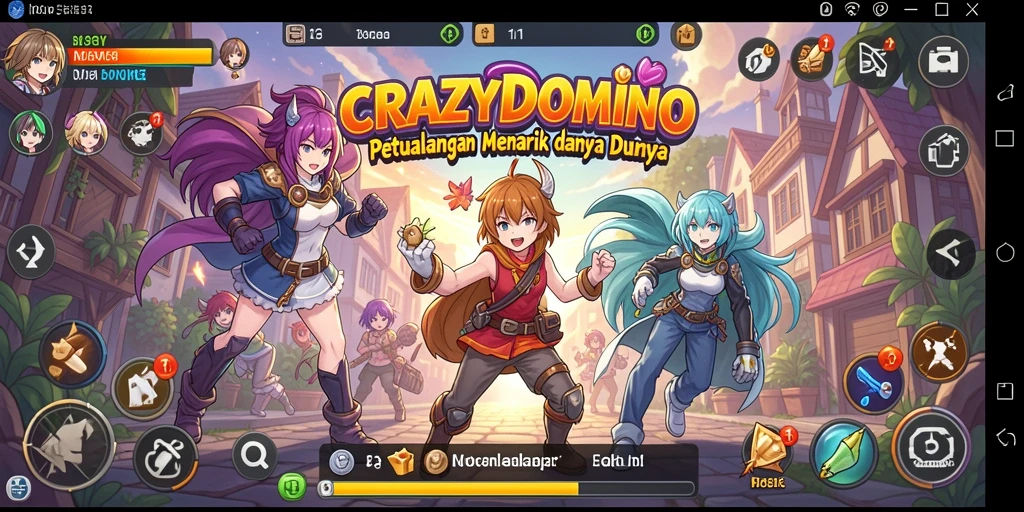 Tampilan gameplay menarik dengan karakter Anime yang ikonik.
