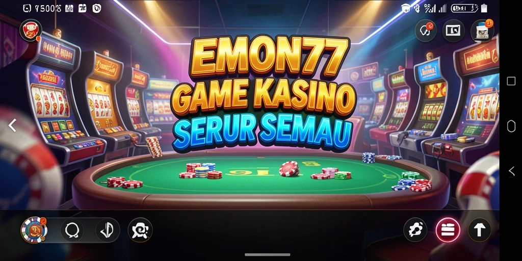 Screenshot gameplay EMON77 yang menampilkan serunya bermain Kasino.