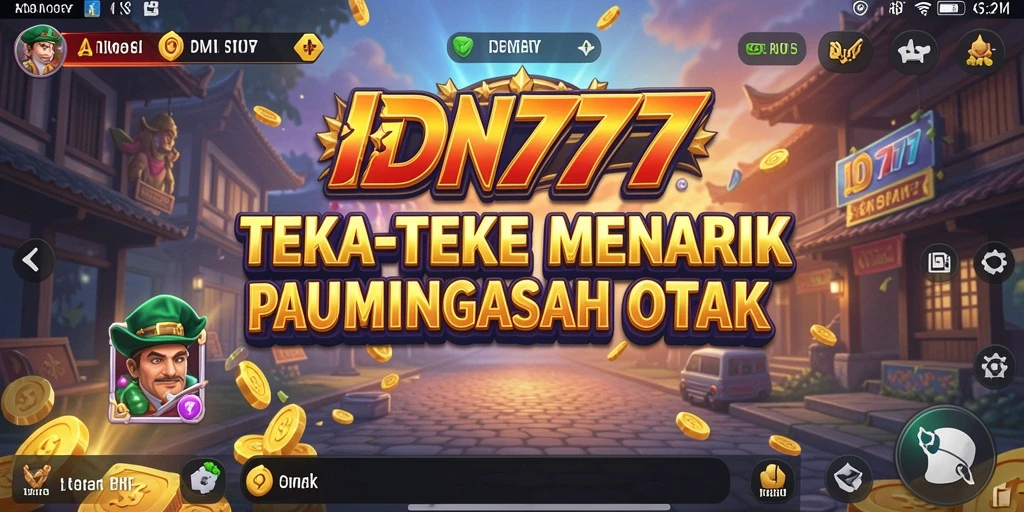 Screenshot utama IDN777 menampilkan gameplay Puzzle yang seru dan menantang.