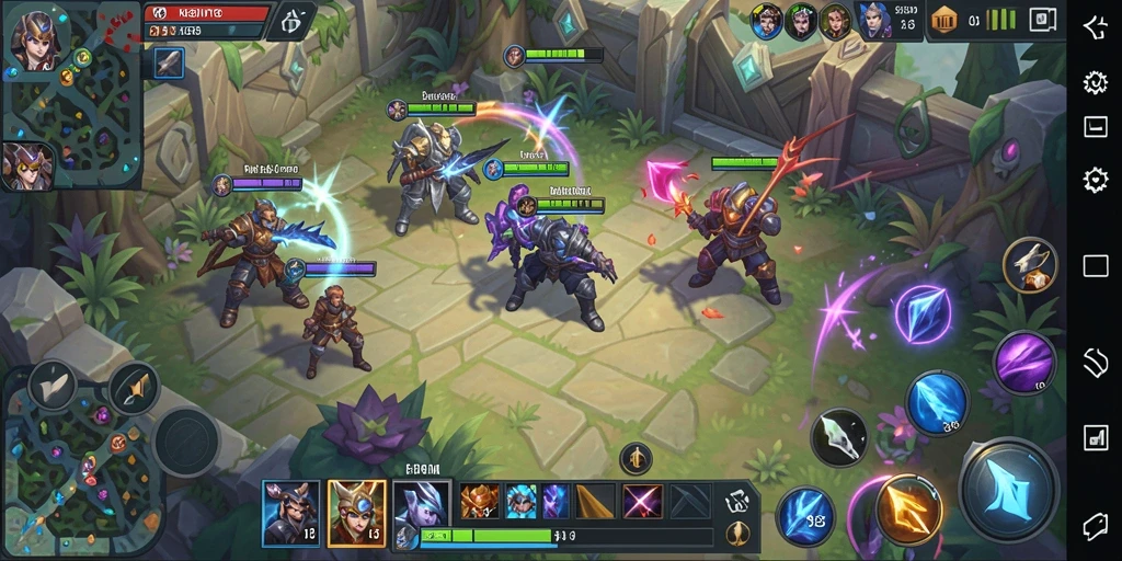 Tampilan menarik dari gameplay KEBUNTOTO saat pertarungan intens.