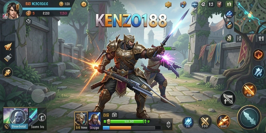 Tampilan gameplay KENZO188 yang menarik dan strategis.