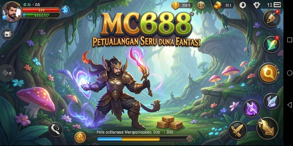 Tampilan gameplay seru di dunia petualangan MC888.