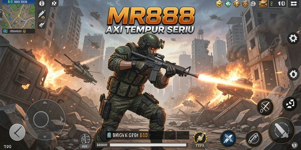 Gameplay seru MR888 dengan aksi tembak-menembak yang mendebarkan.