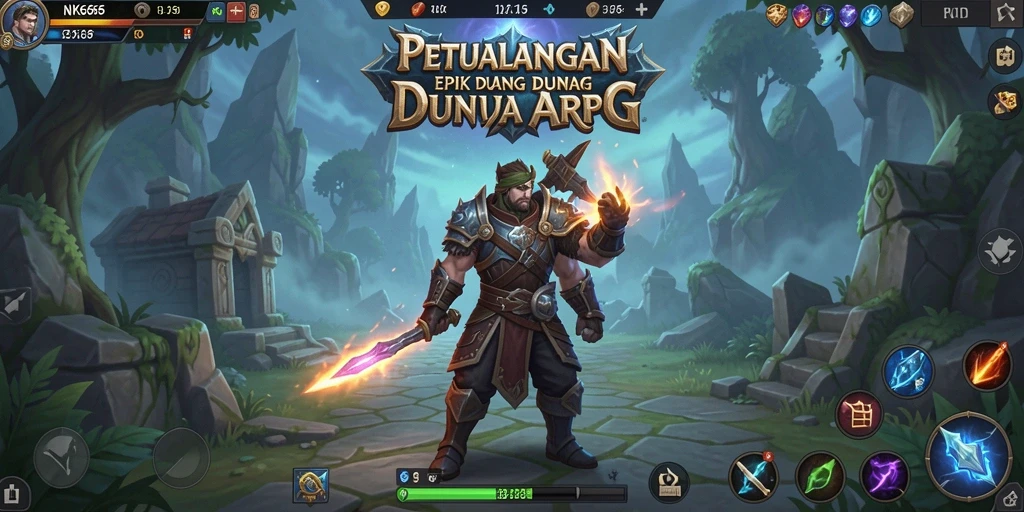 Tampilan seru gameplay ARPG di dunia NK666.