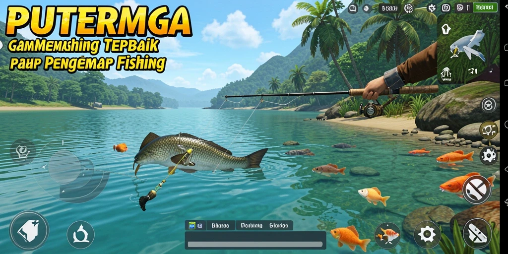 Tangkapan hebat di PUTERMEGA dengan gameplay memancing yang menyenangkan.