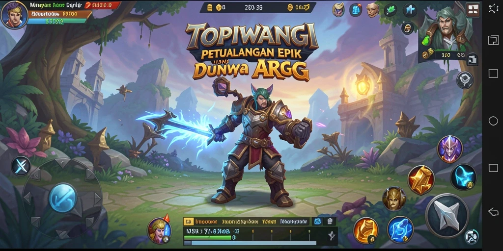 Tampilan gameplay epik di TOPIWANGI dengan petualangan seru.