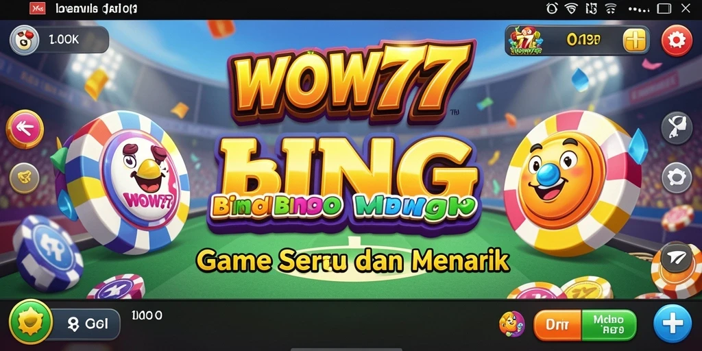 Tampilan gameplay WOW77 yang menarik dengan suasana Bingo yang seru.
